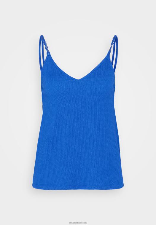 Anna Field kvinner topp blå P266L486