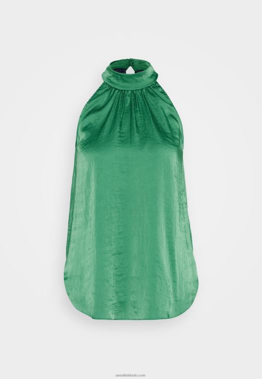 Anna Field kvinner topp grønn P266L394