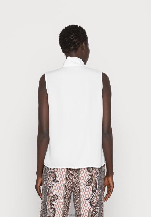 Anna Field kvinner topp hvit P266L407