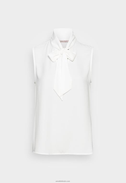 Anna Field kvinner topp hvit P266L407