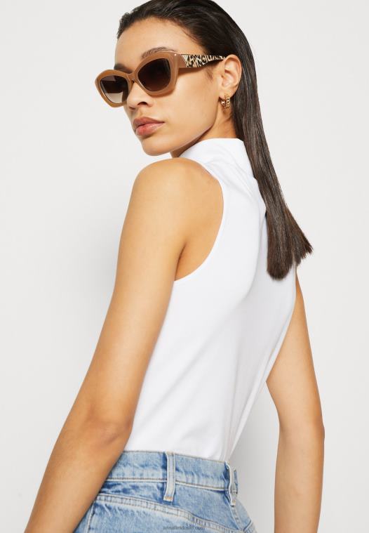 Anna Field kvinner topp hvit P266L465