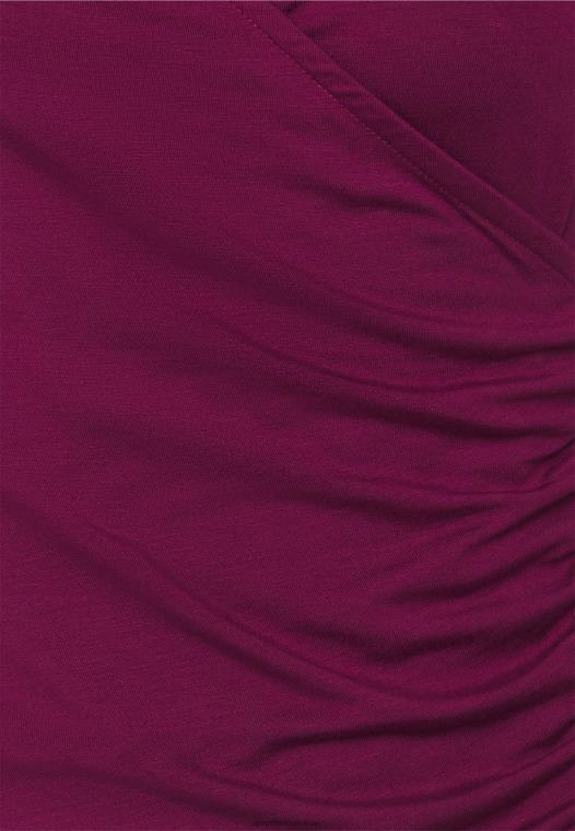 Anna Field kvinner topp mørk rød P266L410