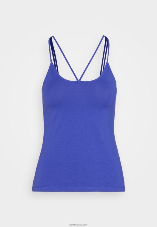 Anna Field kvinner topp mørkeblå P266L501