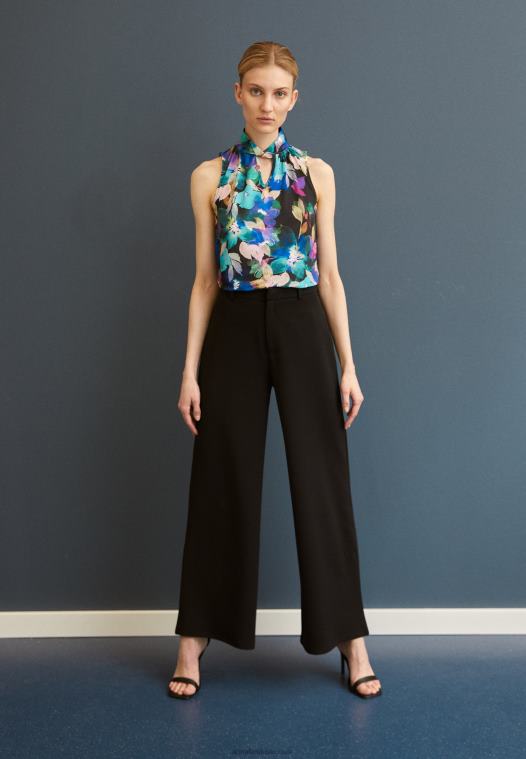 Anna Field kvinner topp nblå/lilla P266L505