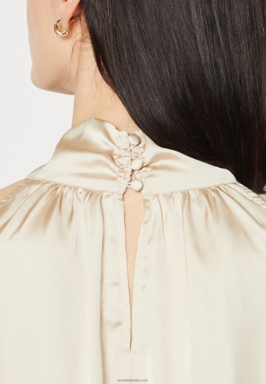 Anna Field kvinner topp off-white P266L408