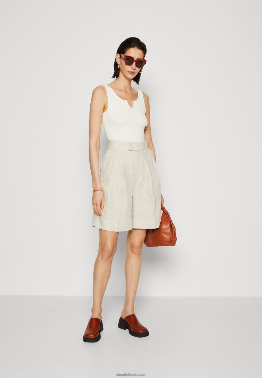 Anna Field kvinner topp off-white P266L470