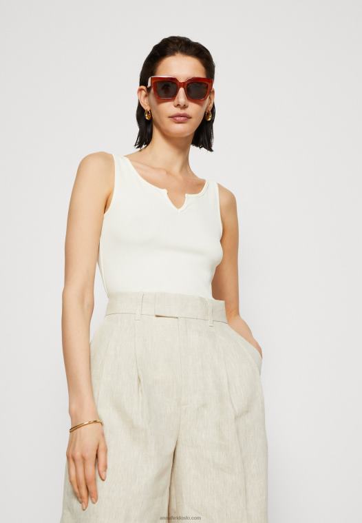 Anna Field kvinner topp off-white P266L470