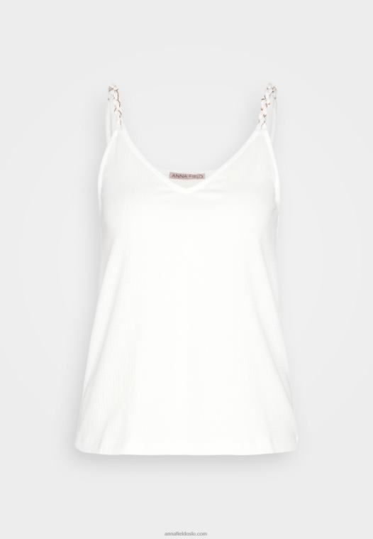 Anna Field kvinner topp off-white P266L475