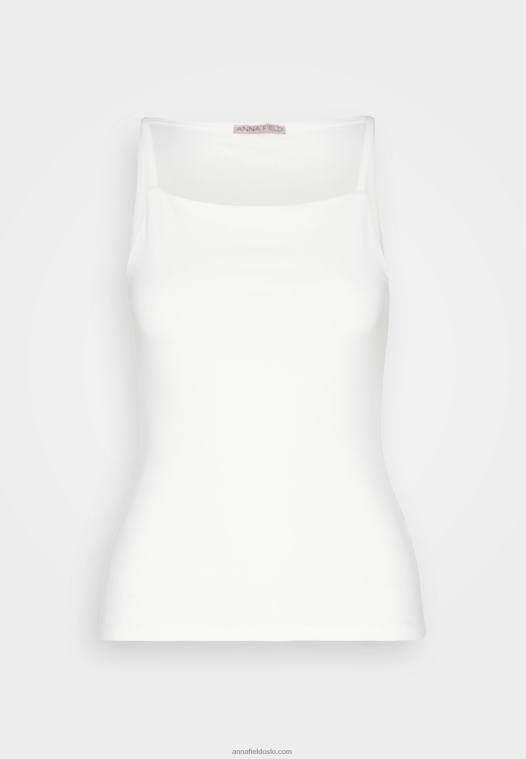 Anna Field kvinner topp off-white P266L492
