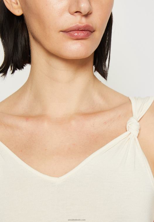 Anna Field kvinner topp off-white P266L493