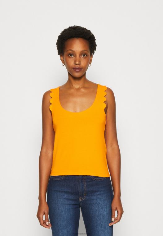Anna Field kvinner topp oransje P266L393