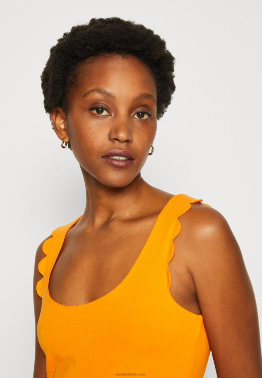 Anna Field kvinner topp oransje P266L393