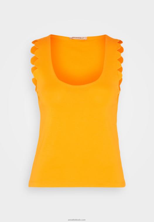 Anna Field kvinner topp oransje P266L393