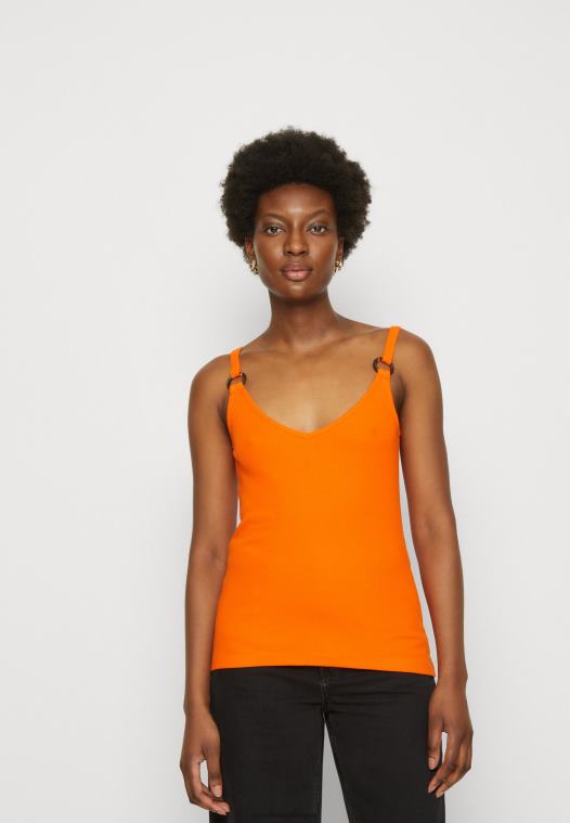 Anna Field kvinner topp oransje P266L455