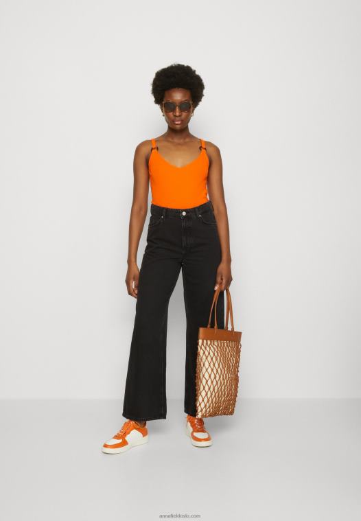 Anna Field kvinner topp oransje P266L455