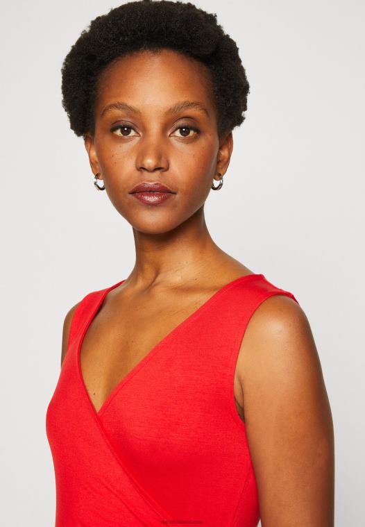 Anna Field kvinner topp rød P266L437