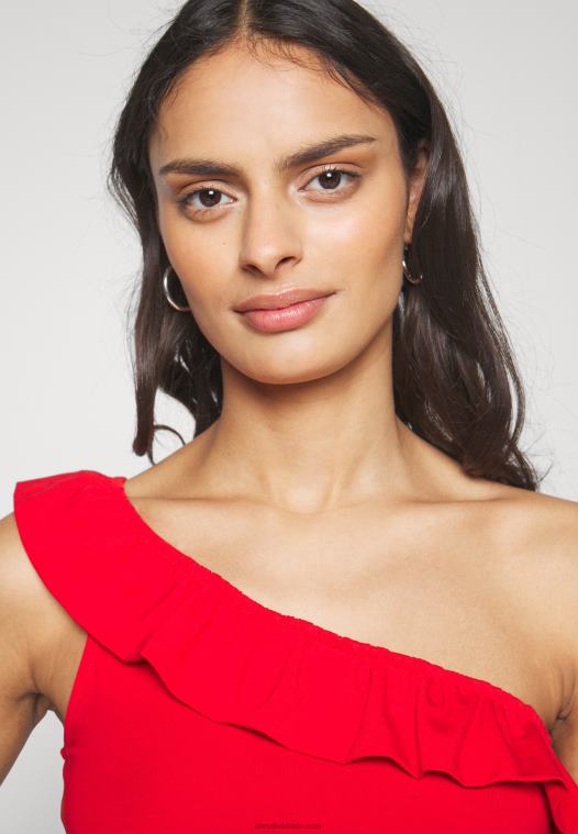 Anna Field kvinner topp rød P266L473