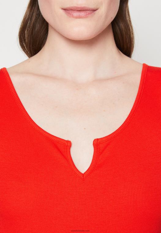 Anna Field kvinner topp rød P266L482