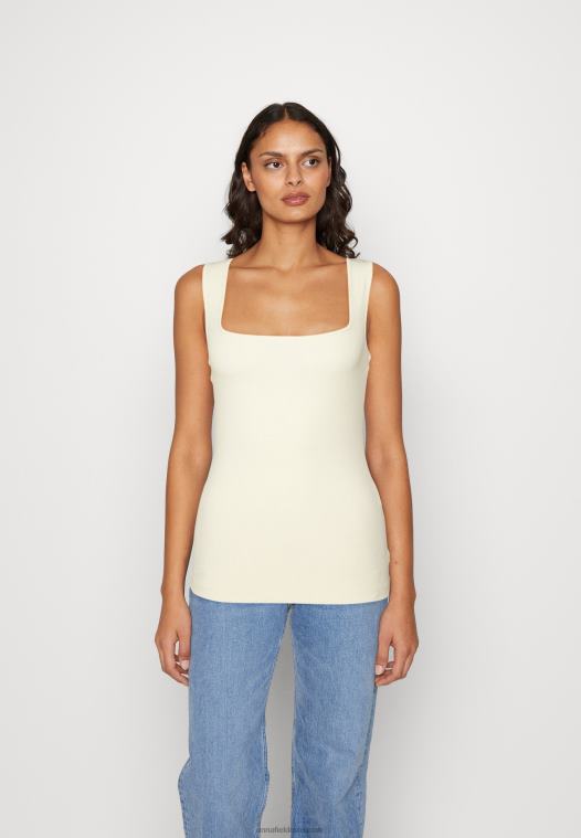 Anna Field kvinner topp sand P266L443