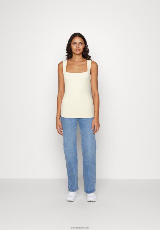 Anna Field kvinner topp sand P266L443