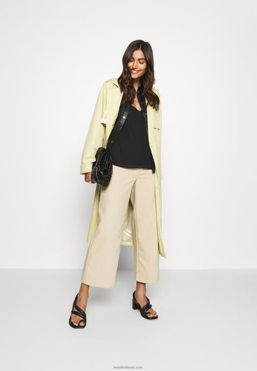 Anna Field kvinner topp svart P266L382