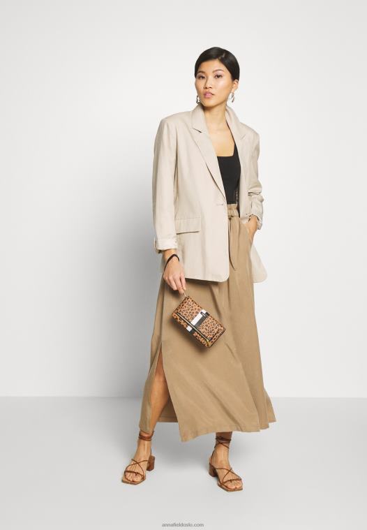 Anna Field kvinner topp svart P266L384