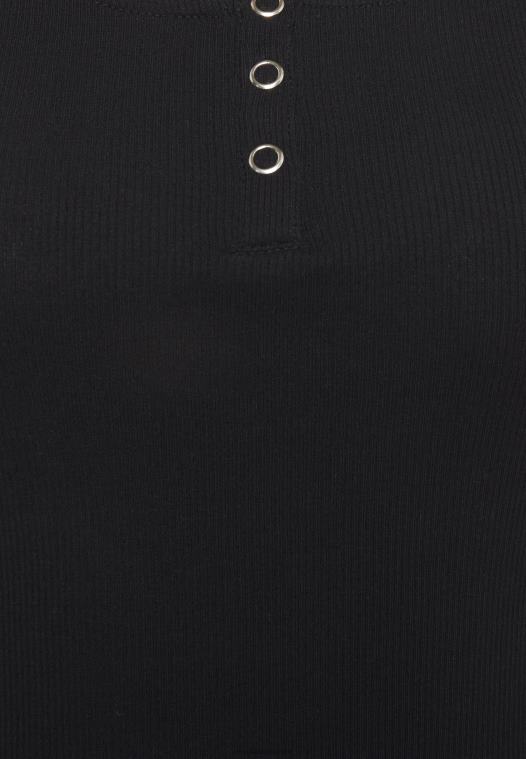 Anna Field kvinner topp svart P266L391