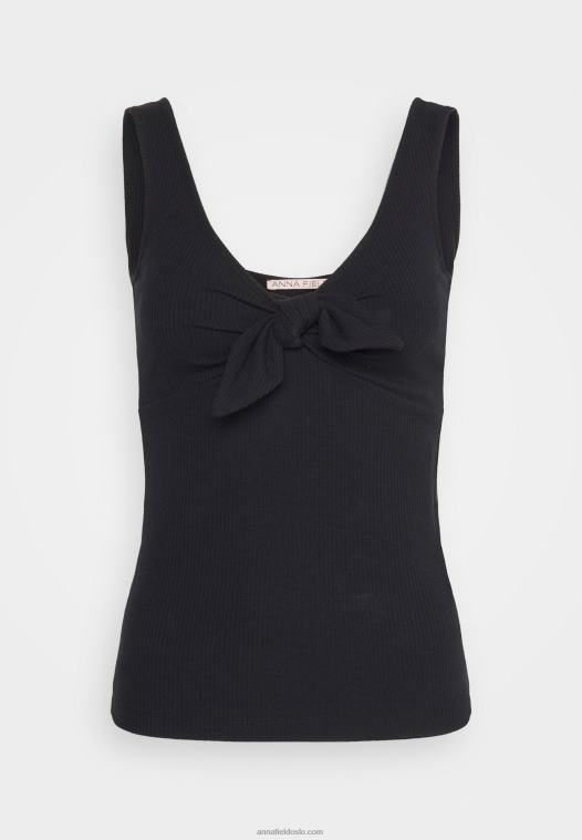 Anna Field kvinner topp svart P266L400