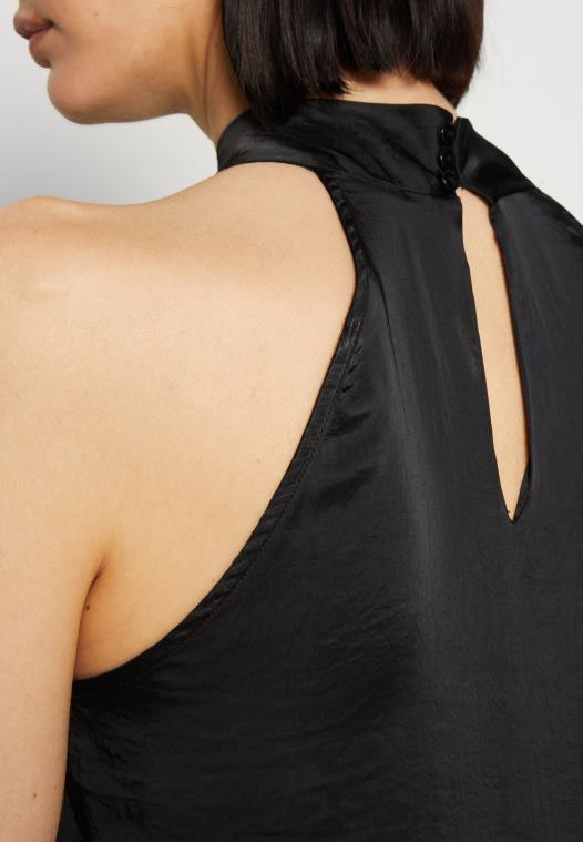 Anna Field kvinner topp svart P266L403