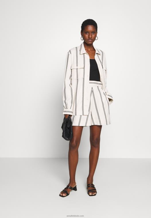 Anna Field kvinner topp svart P266L411