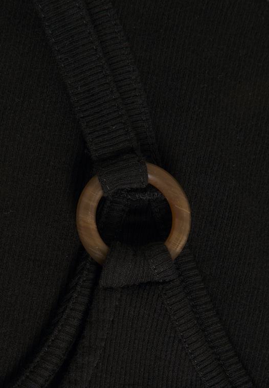 Anna Field kvinner topp svart P266L424