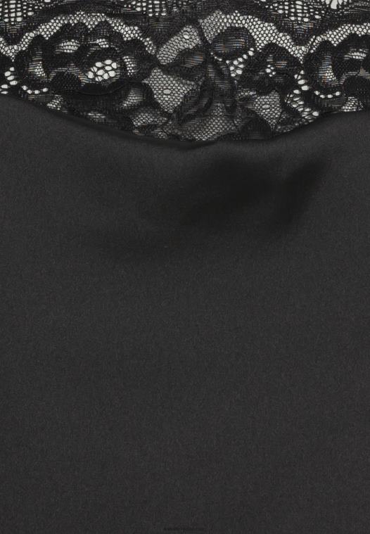 Anna Field kvinner topp svart P266L447