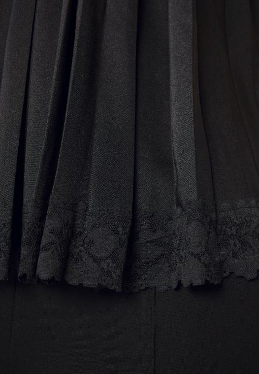 Anna Field kvinner topp svart P266L457