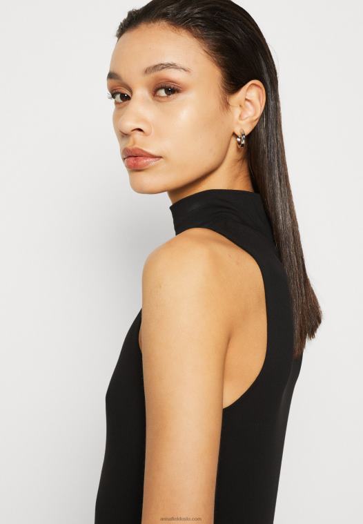 Anna Field kvinner topp svart P266L466