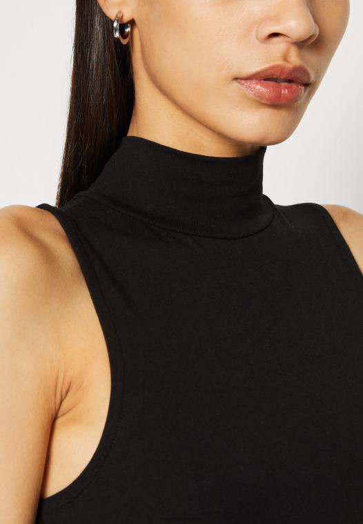 Anna Field kvinner topp svart P266L466