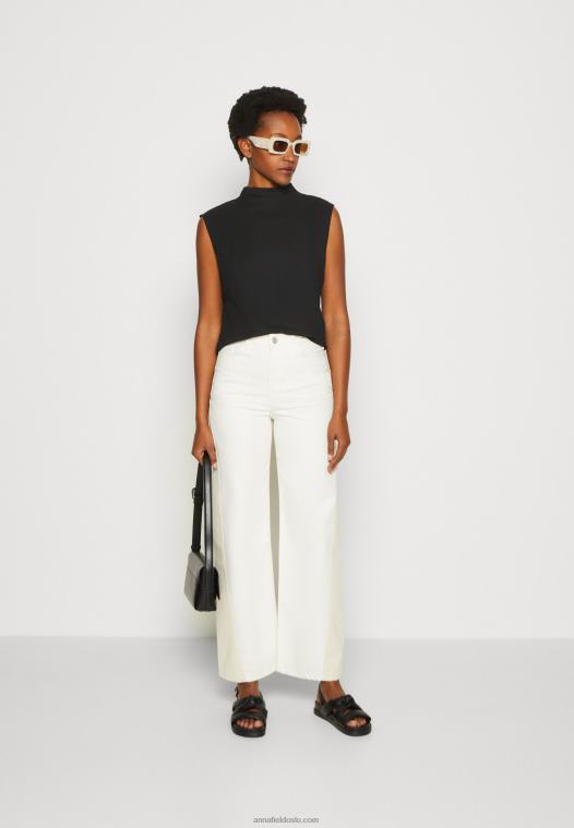 Anna Field kvinner topp svart P266L502