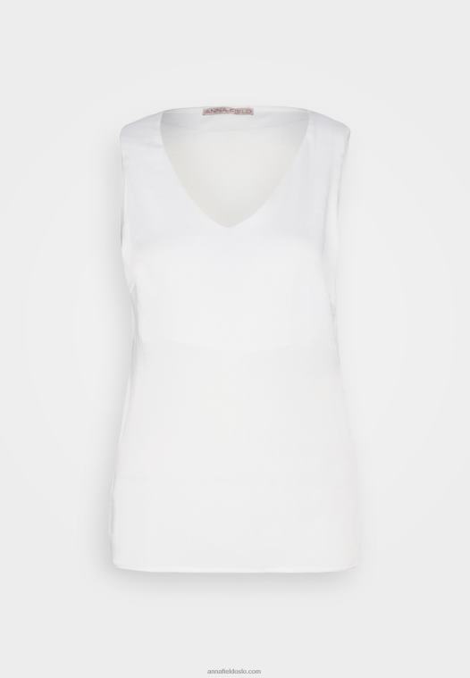 Anna Field kvinner toppen off white P266L399