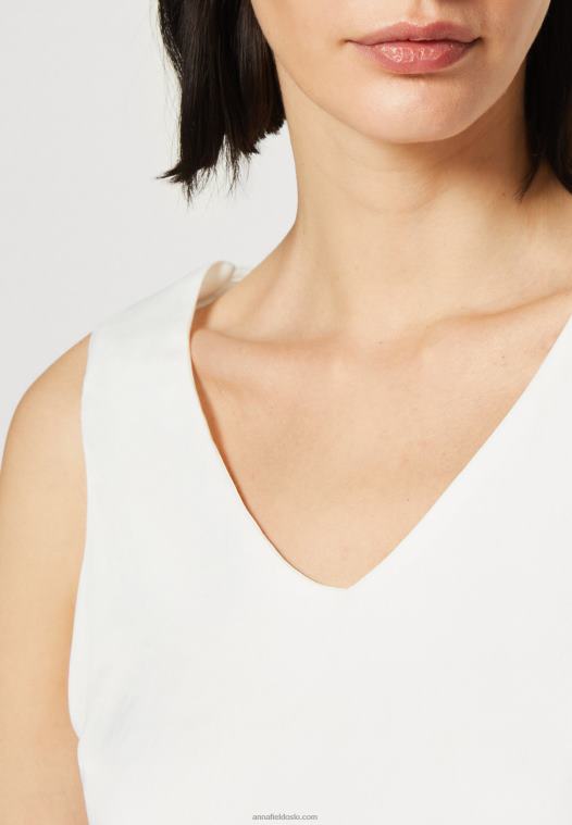 Anna Field kvinner toppen off white P266L399