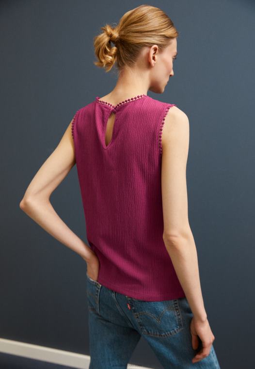 Anna Field kvinner toppen rosa P266L413