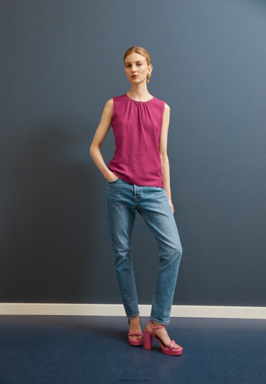 Anna Field kvinner toppen rosa P266L413