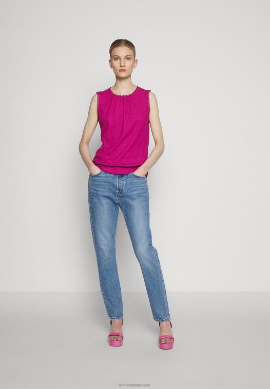 Anna Field kvinner toppen rosa P266L413