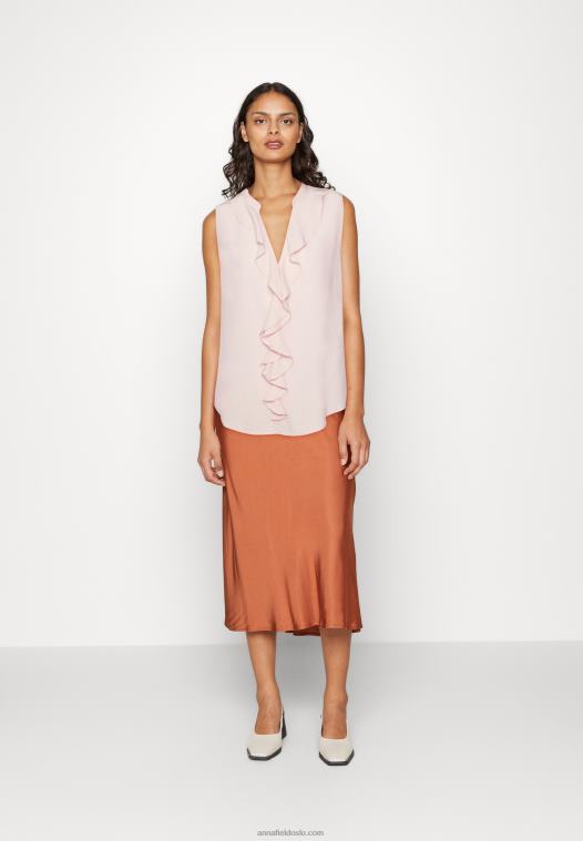 Anna Field kvinner toppen rosa P266L429