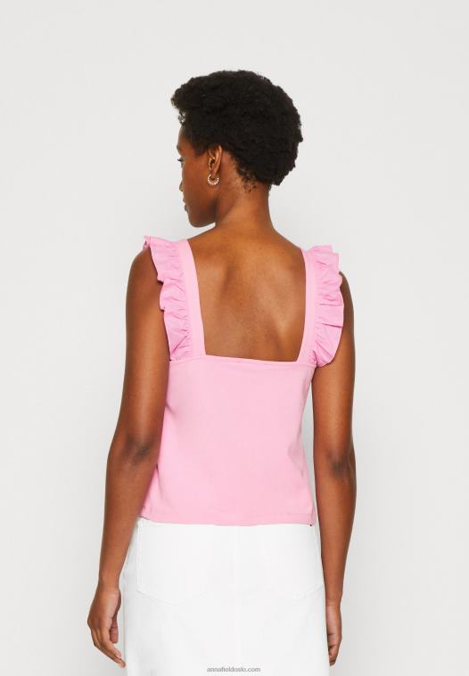 Anna Field kvinner toppen rosa P266L495