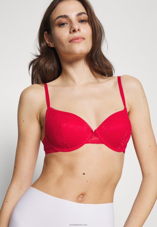 Anna Field kvinner 2 pakke bøyle-BH blå/rød P266L927