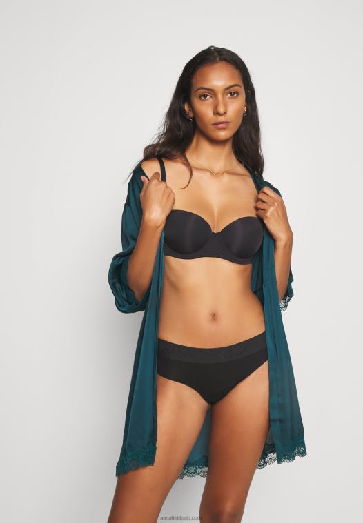 Anna Field kvinner 2 pakke bøyle-BH svart P266L916