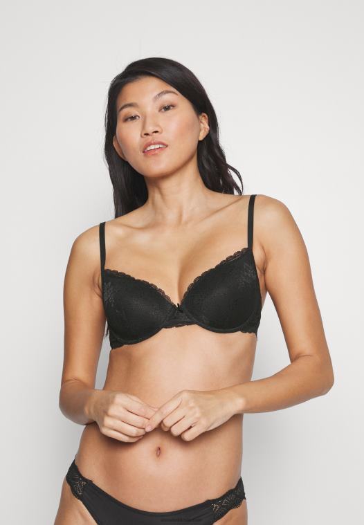 Anna Field kvinner 2 pakke bøyle-BH svart/naken P266L948