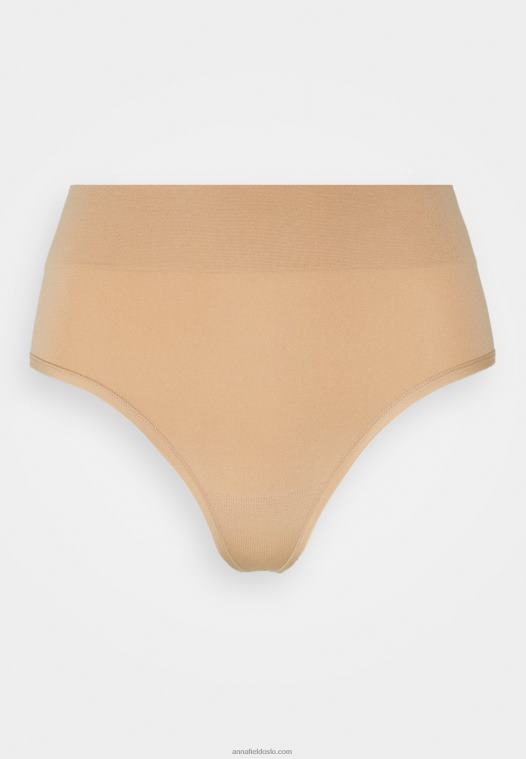 Anna Field kvinner 2p høy midje string string tan tan P266L1013