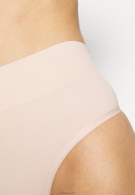 Anna Field kvinner 2p høy midje thong string beige P266L1015