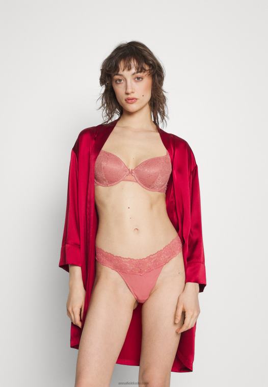 Anna Field kvinner 5-pak stringtruse rosa/svart P266L980