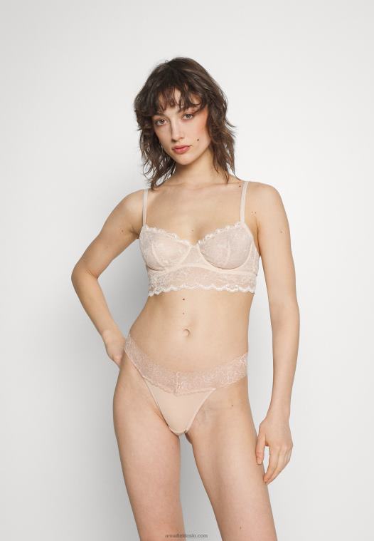 Anna Field kvinner 5 pakke stringtrosa hvit/naken P266L1000